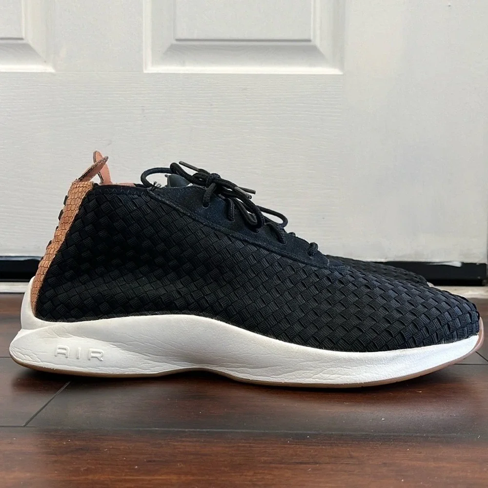 Nike Air‎ Woven Boot Sneaker Lace Up Black Dark Russet 924463-002 Men's S…